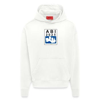 Bier Liga Logo ABI 2025 Blau - Hoodie- made by SPREAD  - OFF WHITE - Vorne