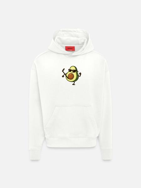 Avocado Karate - Hoodie- made by SPREAD - OFF WHITE