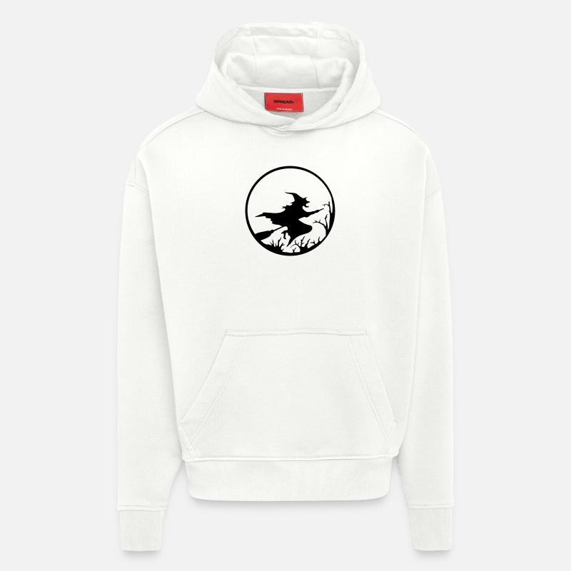 hexe - Sweat à capuche bio épais oversize fabriqué en UE - OFF WHITE