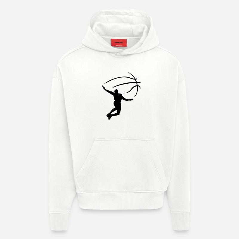 Sport - Sweat à capuche bio épais oversize fabriqué en UE - OFF WHITE
