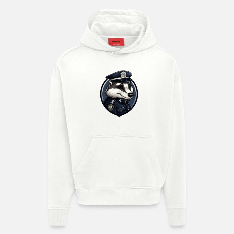 Dachs Polizei - Hoodie- made by SPREAD  - OFF WHITE