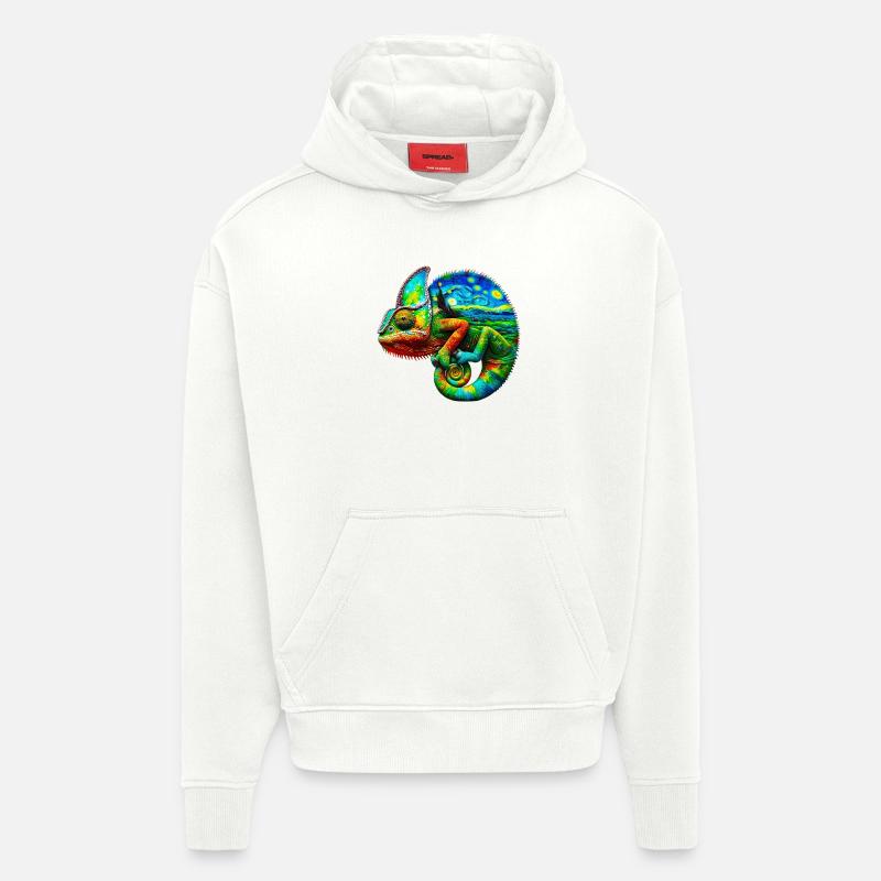Van Gogh Chamäleon - Hoodie- made by SPREAD  - OFF WHITE