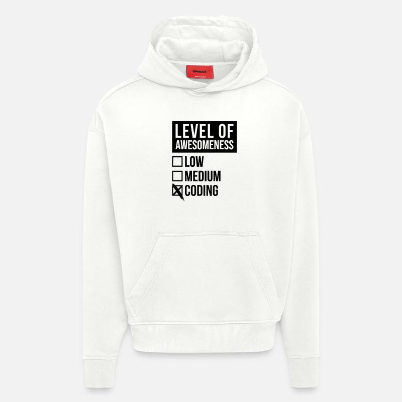 Codierung - Hoodie- made by SPREAD  - OFF WHITE