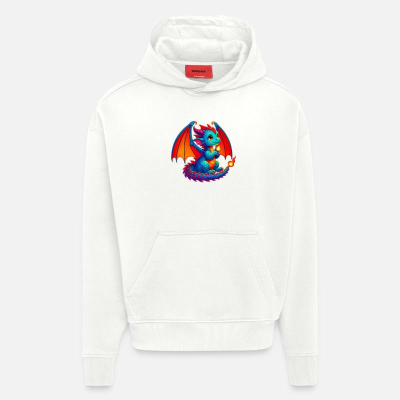 Drache - Hoodie- made by SPREAD  - OFF WHITE