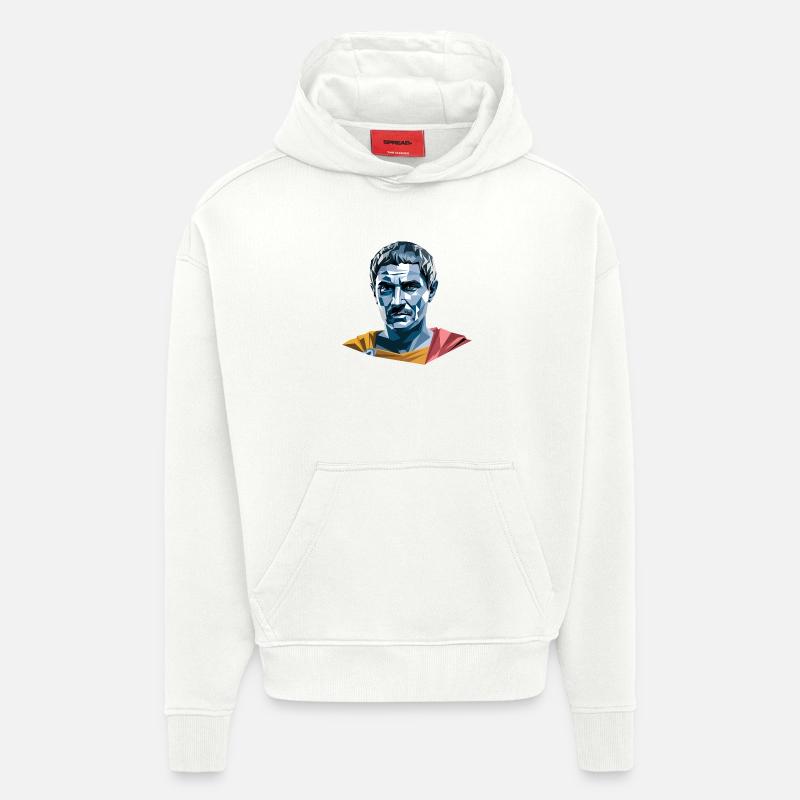 Caesar - Cool History Logo - Hoodie- made by SPREAD  - OFF WHITE