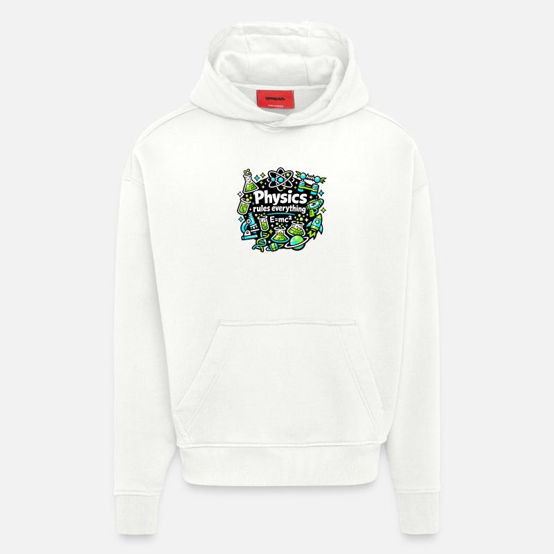 Physics regulates everything - Hoodie- made by SPREAD - OFF WHITE