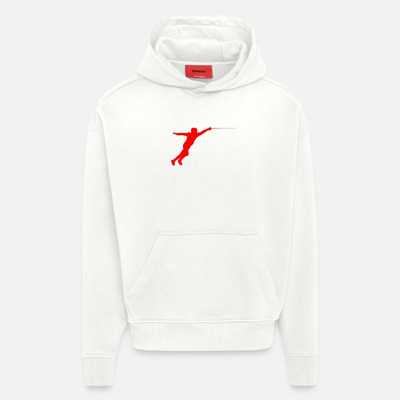 Fechten Fechter Silhouette - Hoodie- made by SPREAD  - OFF WHITE