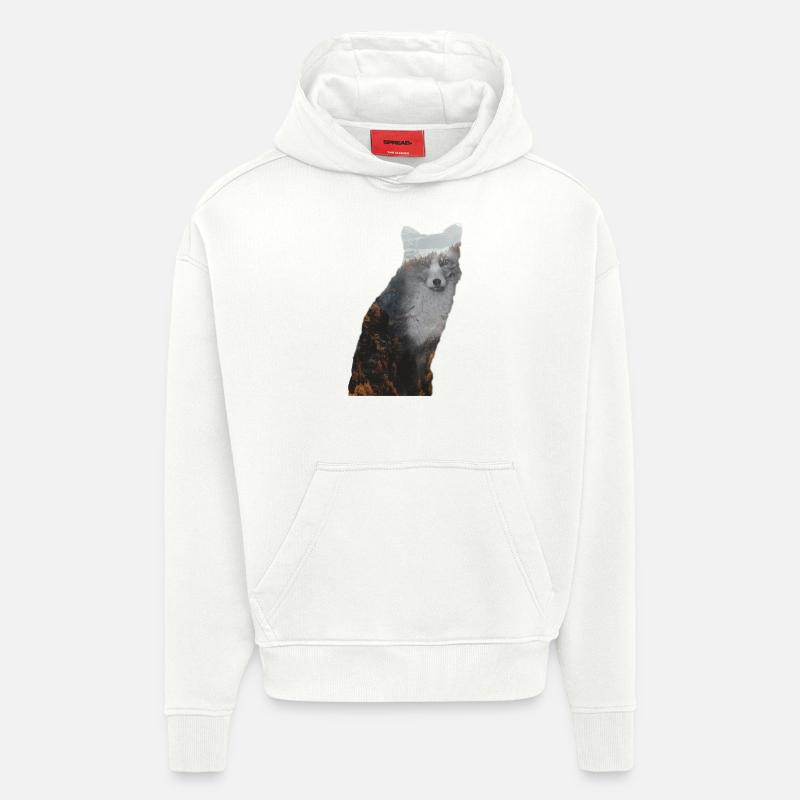 Fuchs - Hoodie- made by SPREAD  - OFF WHITE