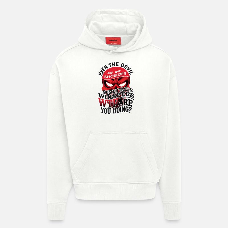 Devil's Whisper: Inner Conflict Edition - Hoodie- made by SPREAD - OFF WHITE