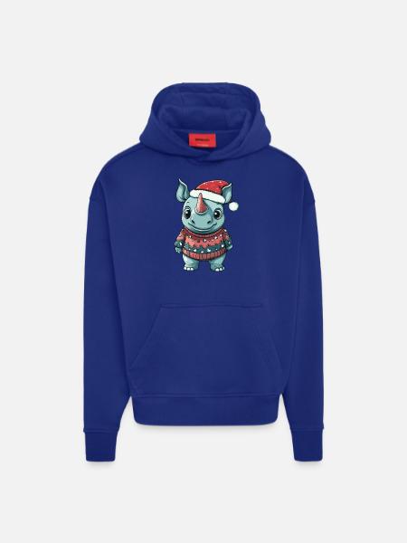 Rhino Christmas Comic - Hoodie- made by SPREAD - OFF WHITE