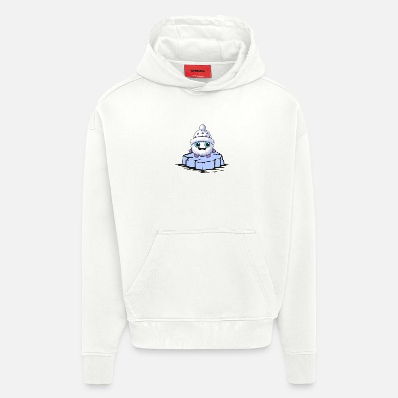 monster eisscholle - Hoodie- made by SPREAD  - OFF WHITE