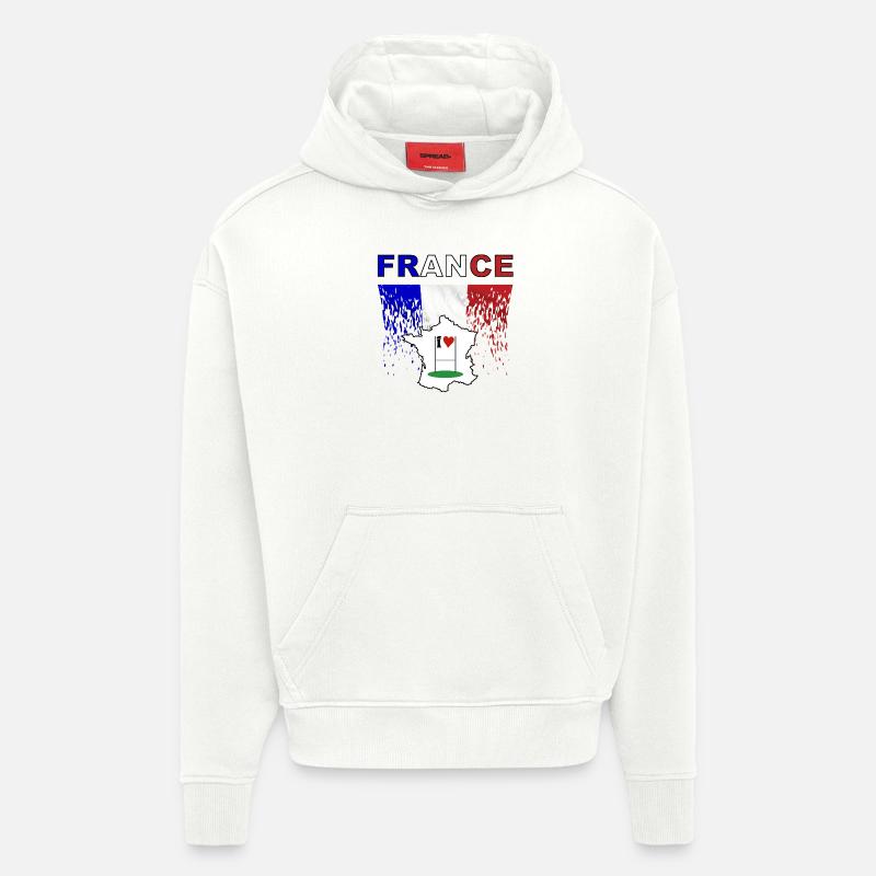 rugby - Hoodie- made by SPREAD  - OFF WHITE