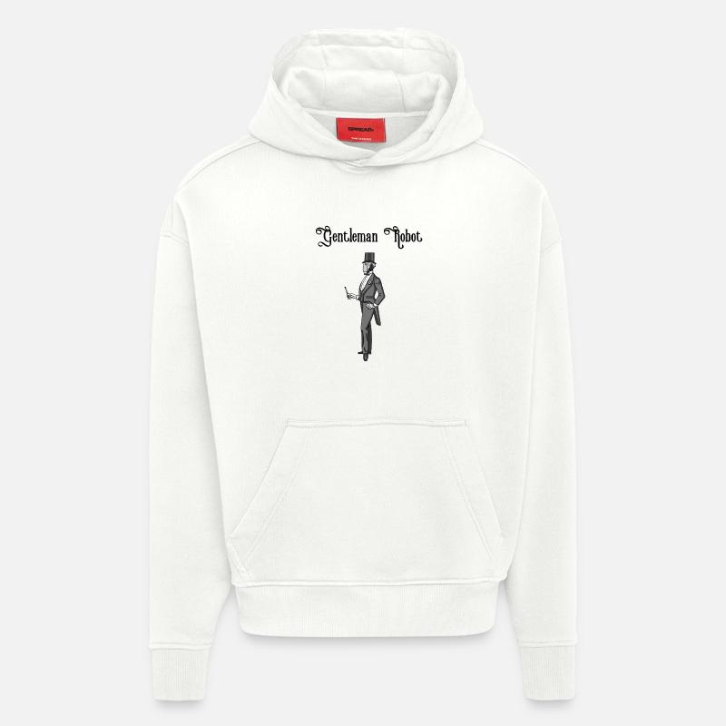 Edelroboter - Hoodie- made by SPREAD - OFF WHITE