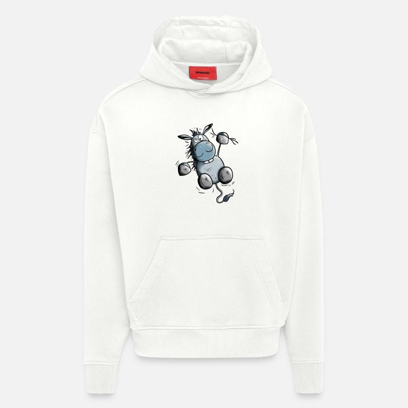 Esel hängt ab - Hoodie- made by SPREAD  - OFF WHITE