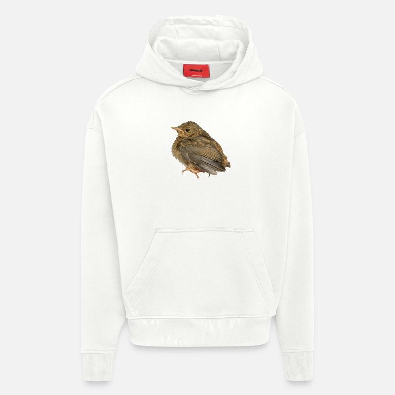 Succursale de Robin - Sweat à capuche bio épais oversize fabriqué en UE - OFF WHITE