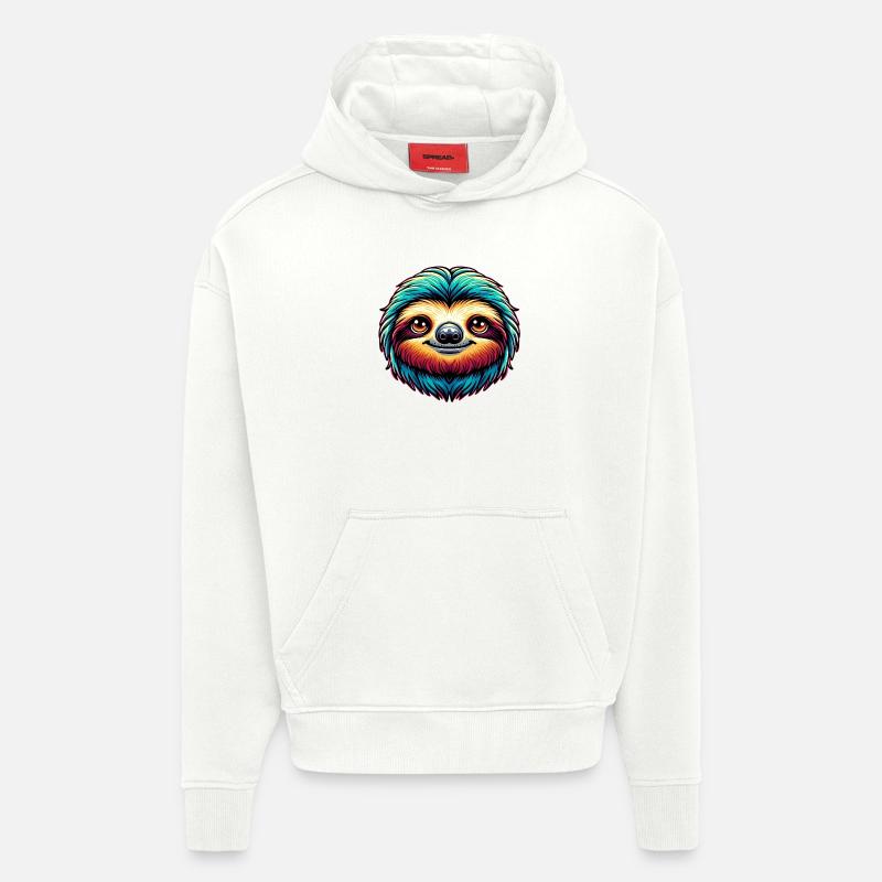 Paresse - Sweat à capuche bio épais oversize fabriqué en UE - OFF WHITE