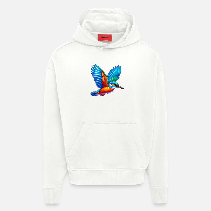 Eisvogel - Hoodie- made by SPREAD  - OFF WHITE