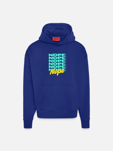 NOPE – Bold & Sassy Statement - Hoodie- made by SPREAD  - OFF WHITE