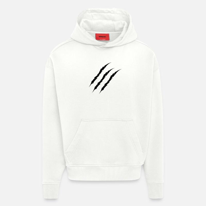 griffe - Sweat à capuche bio épais oversize fabriqué en UE - OFF WHITE
