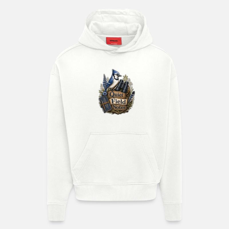 Quiet Field Notes Wolken - Hoodie- made by SPREAD  - OFF WHITE