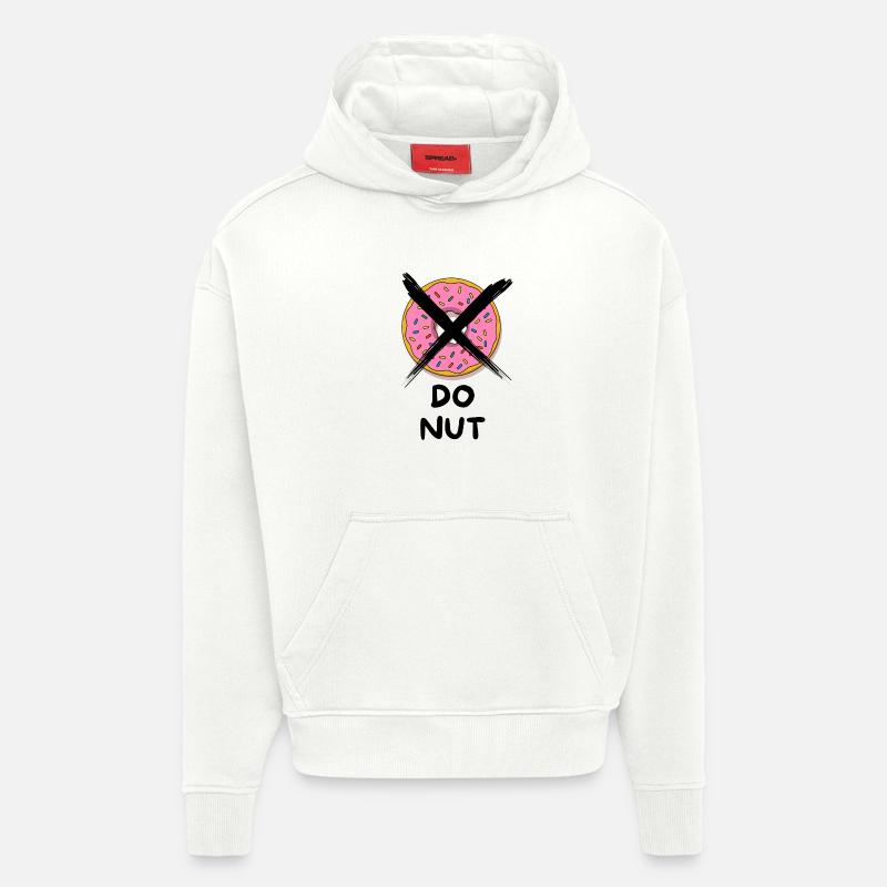 Do_Nut - Sweat à capuche bio épais oversize fabriqué en UE - OFF WHITE