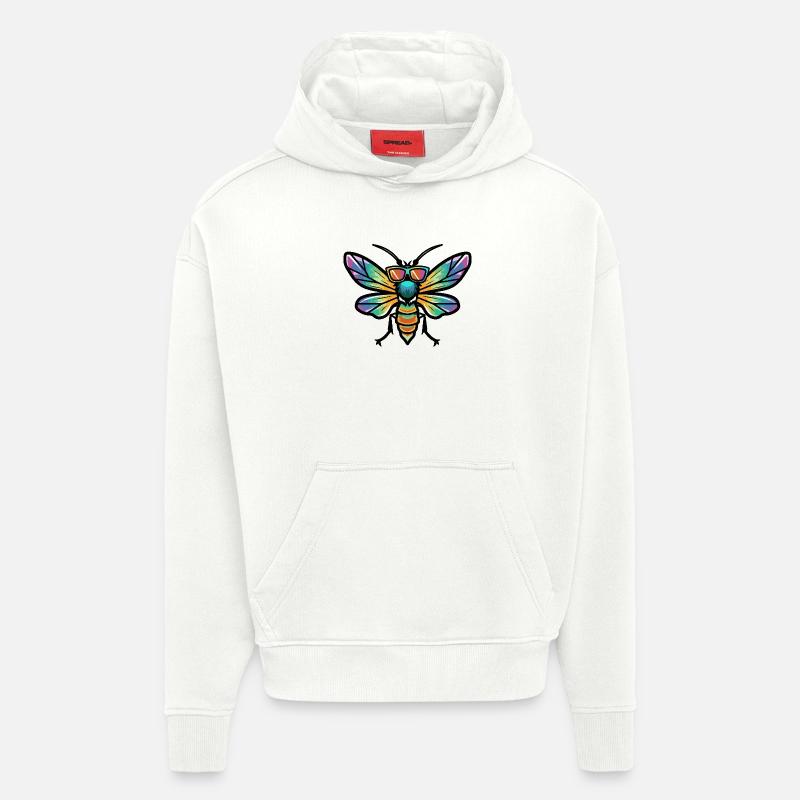 Libelle Cool Comic - Hoodie- made by SPREAD  - OFF WHITE