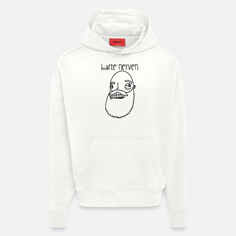 Bärte nerven! - Hoodie- made by SPREAD  - OFF WHITE