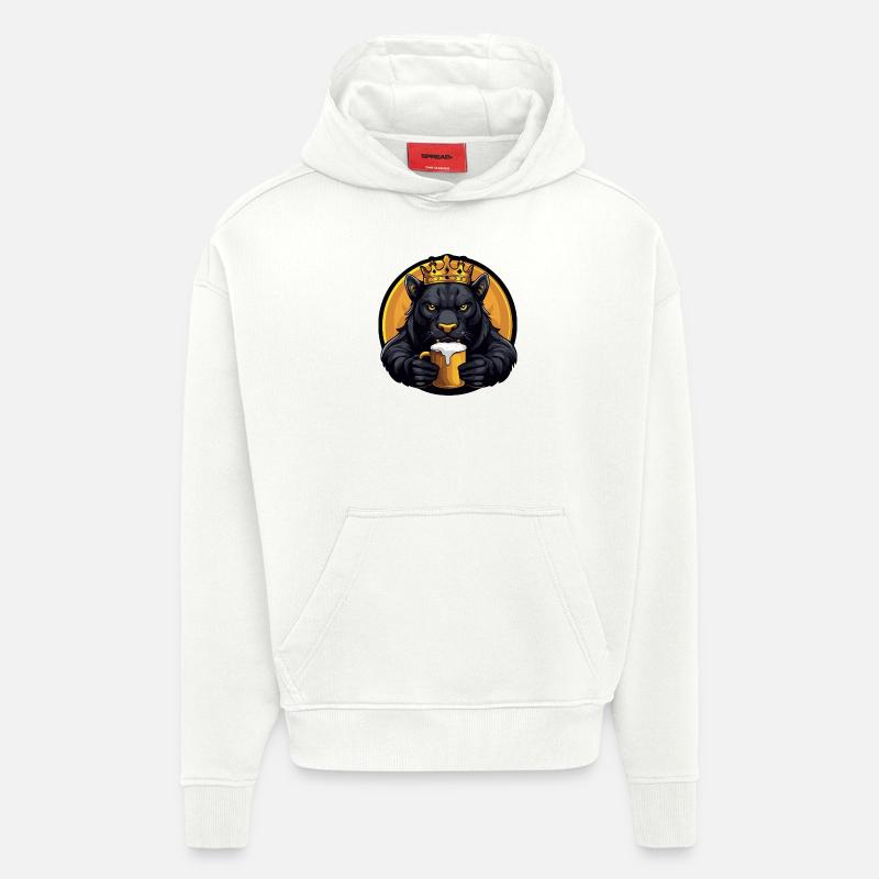 Panther Bier Comic - Hoodie- made by SPREAD  - OFF WHITE