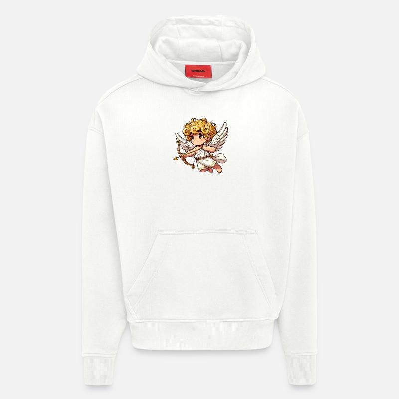 Engel Comic Amor - Hoodie- made by SPREAD  - OFF WHITE