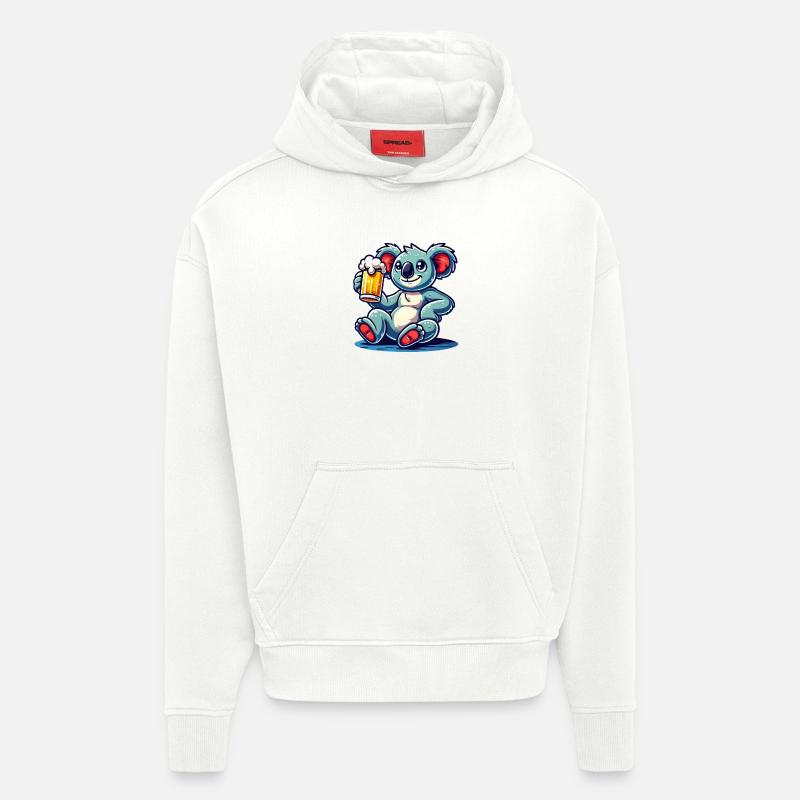 koalabär bier comic - Hoodie- made by SPREAD  - OFF WHITE