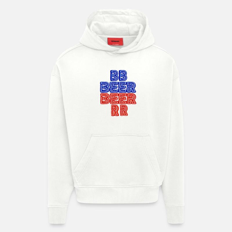 BEER - Hoodie- made by SPREAD  - OFF WHITE