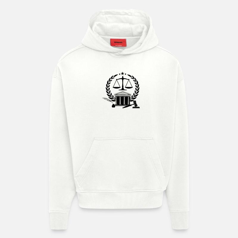 Hof mit Waage - Hoodie- made by SPREAD  - OFF WHITE