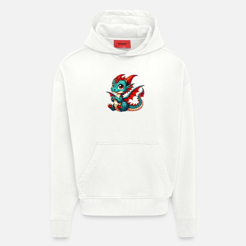 Drache - Hoodie- made by SPREAD  - OFF WHITE