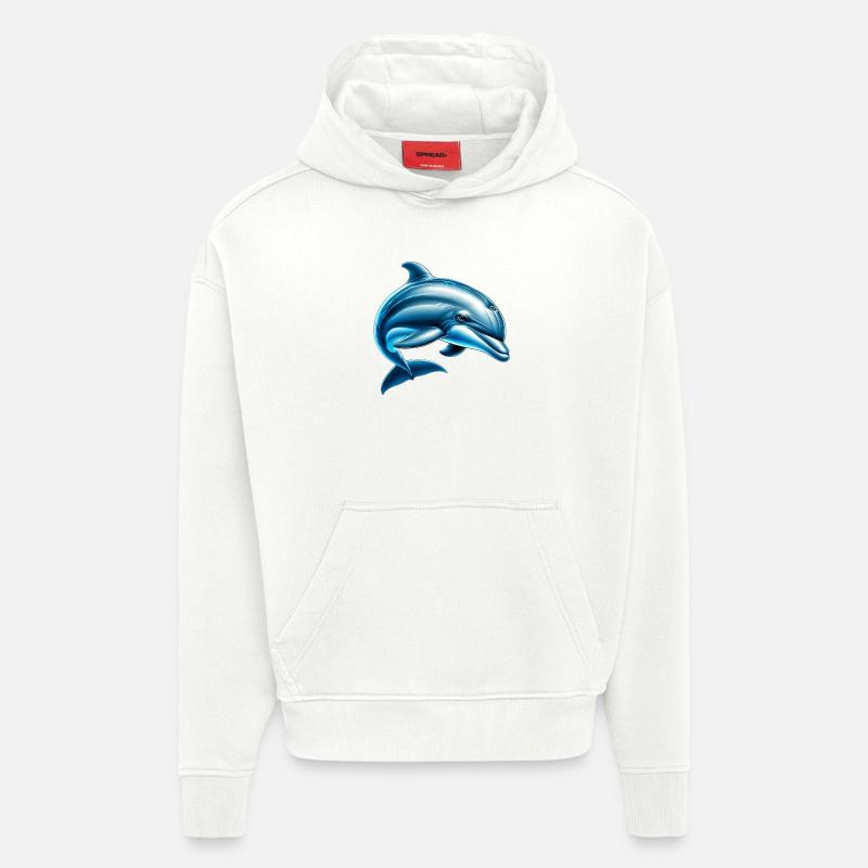 Delfin - Hoodie- made by SPREAD  - OFF WHITE