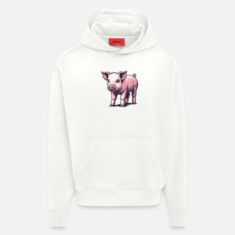 Ferkel - Hoodie- made by SPREAD - OFF WHITE