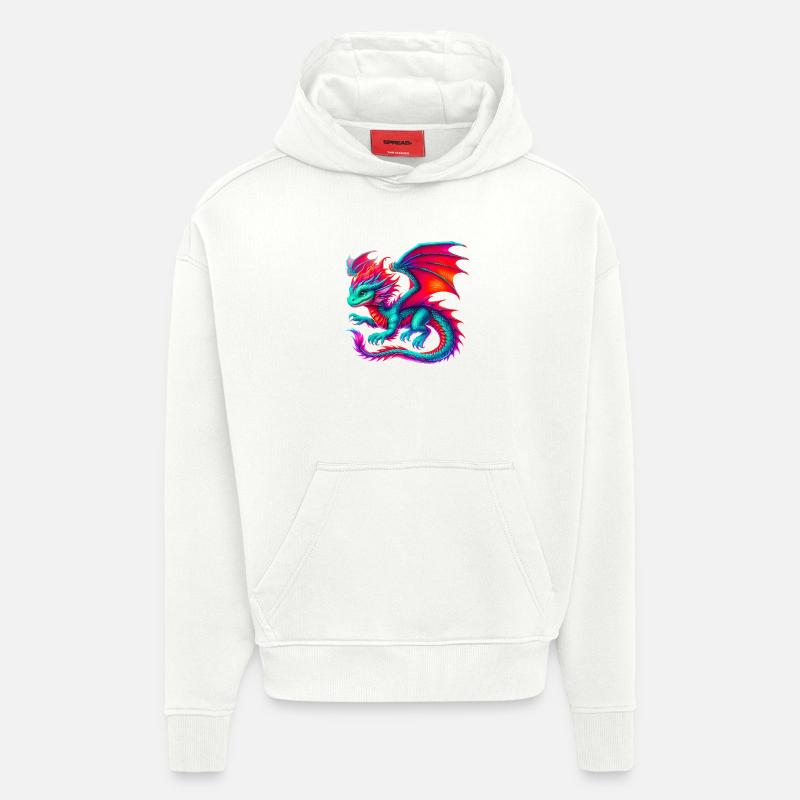 Drache - Hoodie- made by SPREAD  - OFF WHITE