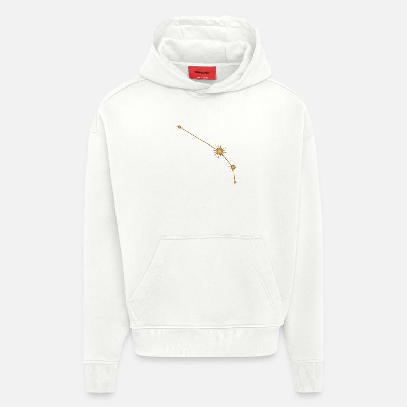 Stern Konstellation Widder Sternzeichen Sternzeichen Golden - Hoodie- made by SPREAD - OFF WHITE