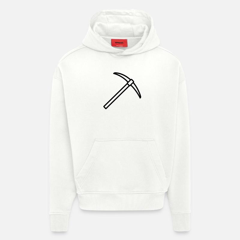 piolet - Sweat à capuche bio épais oversize fabriqué en UE - OFF WHITE