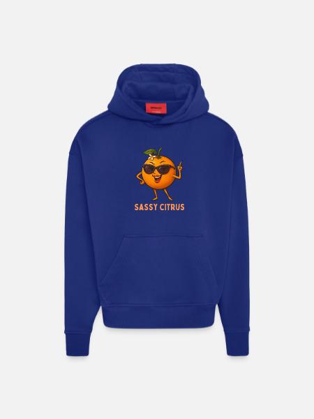 Sassy Citrus with sunglasses - Hoodie- made by SPREAD - OFF WHITE