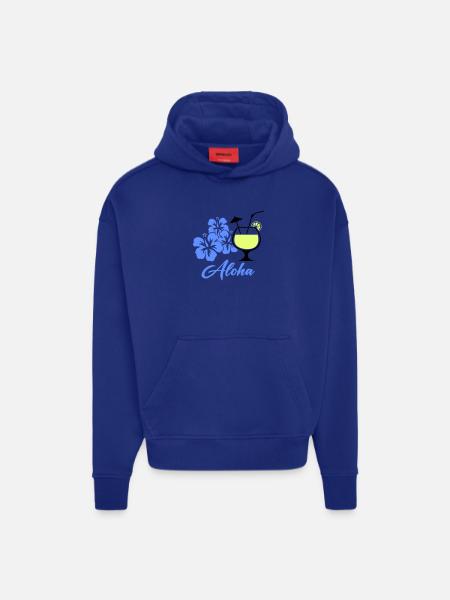 Aloha Hibiscus Tropical Drink - Hoodie- made by SPREAD  - OFF WHITE