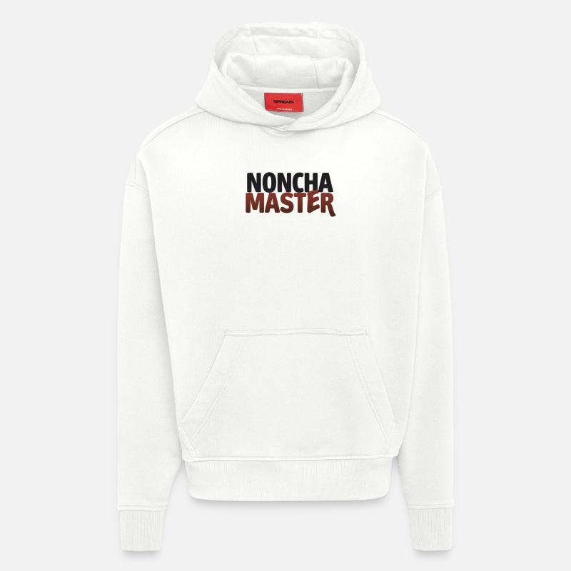 NONCHA MASTER  - Sweat à capuche bio épais oversize fabriqué en UE - OFF WHITE