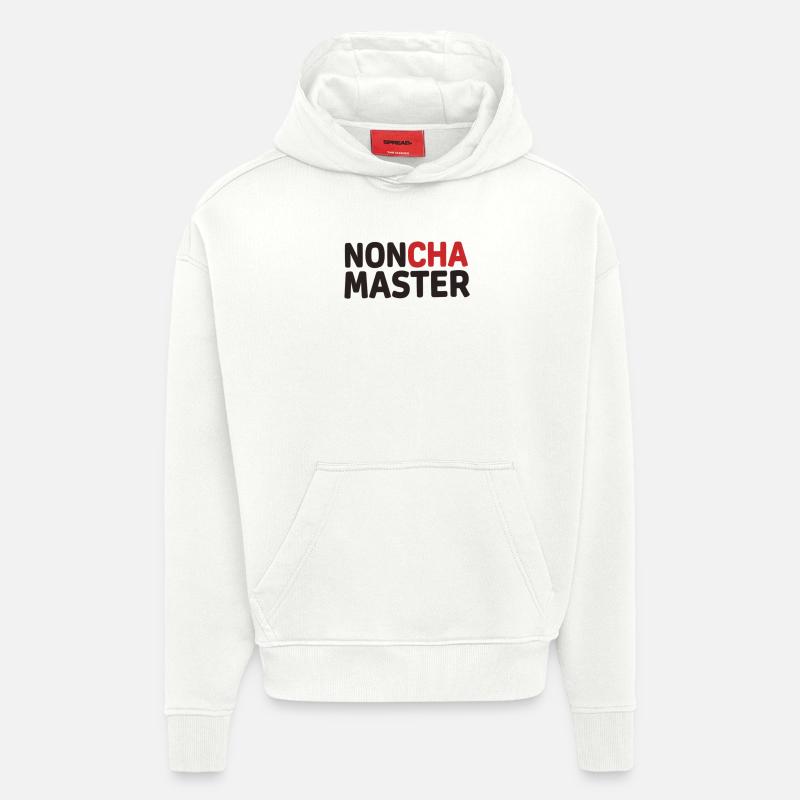 Noncha Master - Sweat à capuche bio épais oversize fabriqué en UE - OFF WHITE