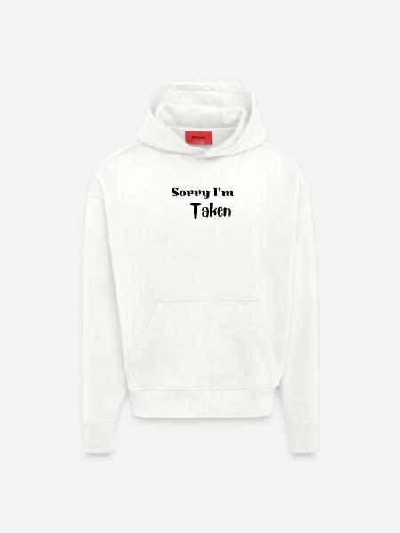 Funny Valentine Love Shirt - Hoodie- made by SPREAD  - OFF WHITE
