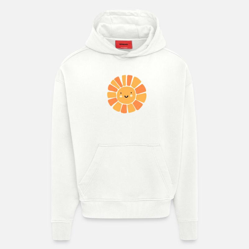 Kawaii Sun - Hoodie- made by SPREAD  - OFF WHITE