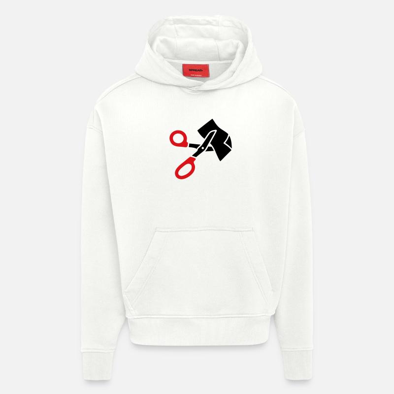Kleiderschere Rettungsschere - Hoodie- made by SPREAD - OFF WHITE