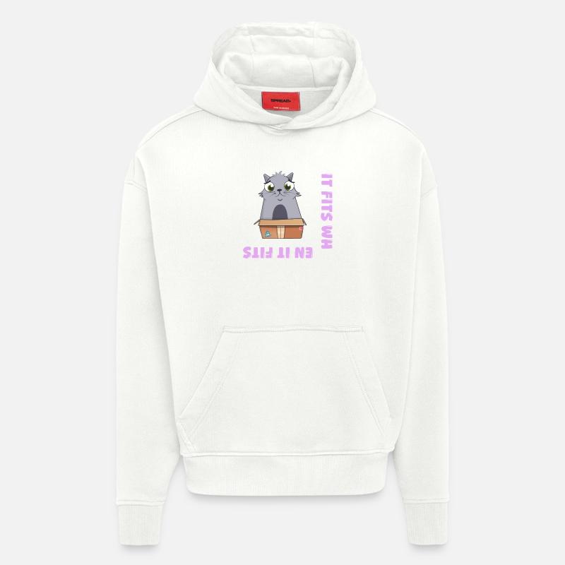Ça va quand ça va - Sweat à capuche bio épais oversize fabriqué en UE - OFF WHITE