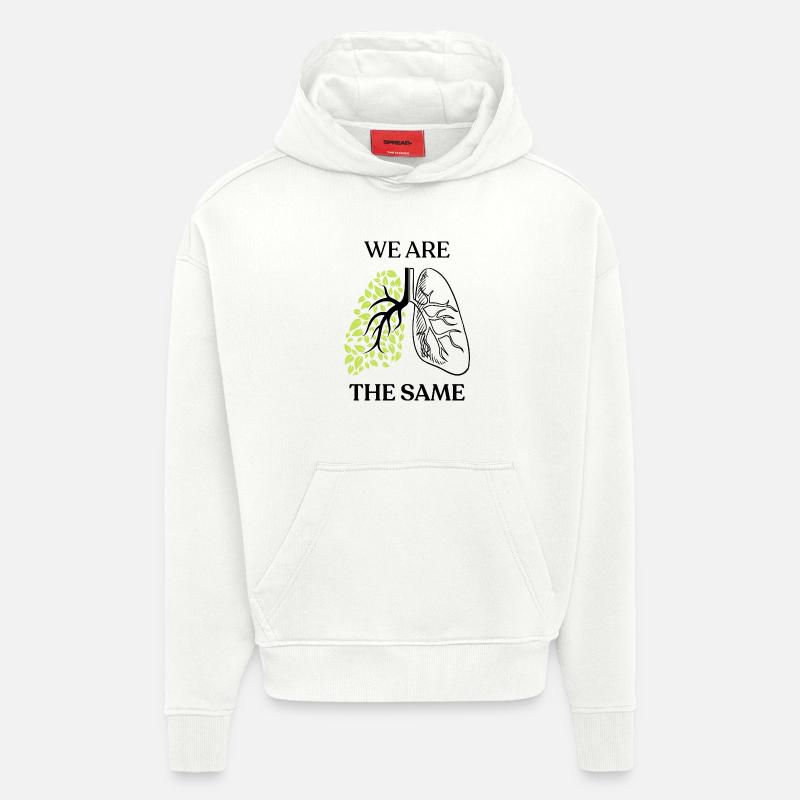 We Are The Same - Hoodie- made by SPREAD - OFF WHITE