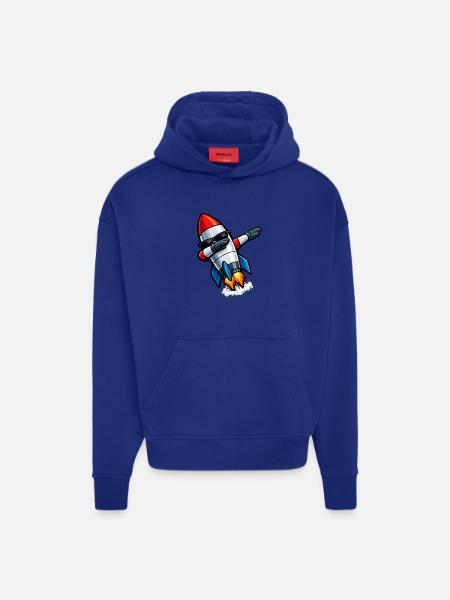 Dabbing Rakete - Hoodie- made by SPREAD  - OFF WHITE