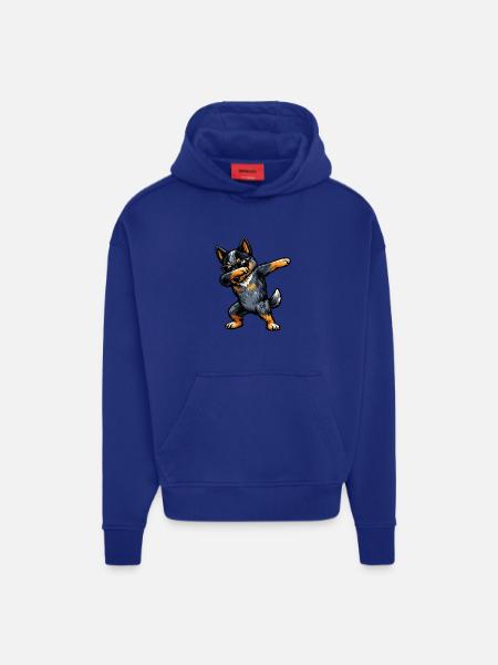Dabbing Australian Cattle Dog - Hoodie- made by SPREAD - OFF WHITE