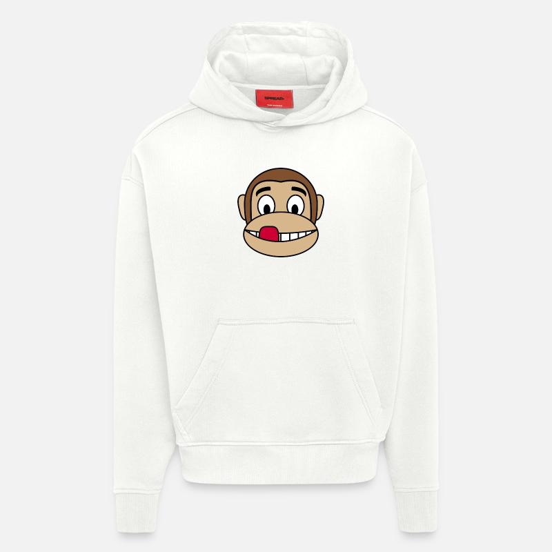 Coole Affenzunge - Hoodie- made by SPREAD  - OFF WHITE